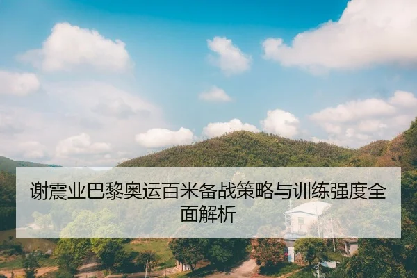 谢震业巴黎奥运百米备战策略与训练强度全面解析